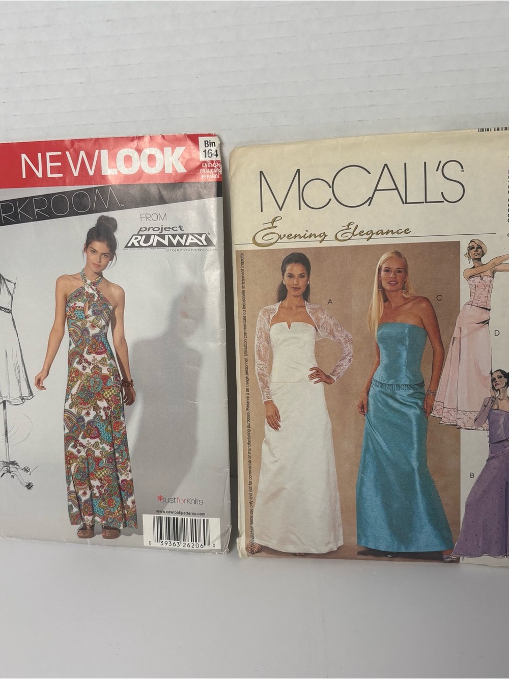 2 items Project Runways NewLook A6206 4-16 preowned uncut never used